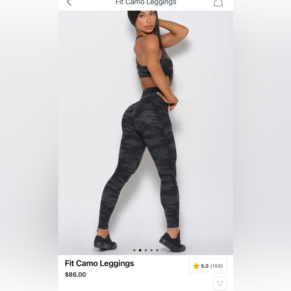 Bombshell Sportswear Camo Leggings - Green and Black